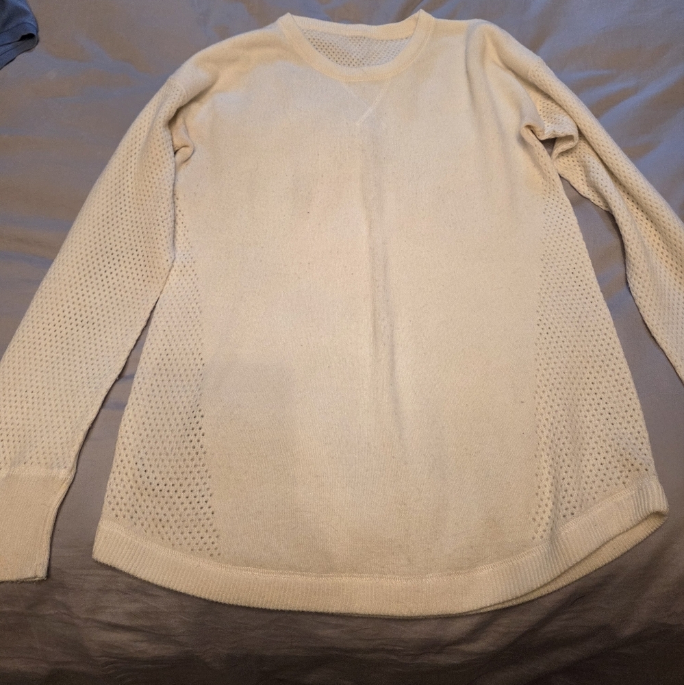 Sweet Romeo Cream Crew Neck Sweater